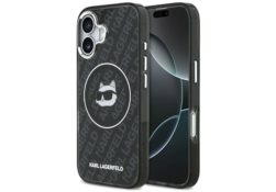 Étui Karl Lagerfeld IML Choupette Head   Logo MagSafe pour iPhone 17 noir KLHMP17SHMKBCHOK