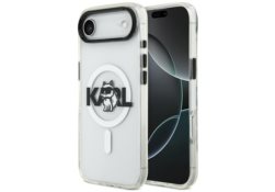 Étui Karl Lagerfeld IML Choupette Sketch Logo MagSafe pour iPhone Air transparent KLHMP17MHGCHGKBT