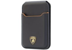 magnétique portfel Lamborghini D1       Genuine Leather MagSafe Stojak na telefon orange LB-MSCH-TE/D1-BK/OE