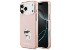 Étui Karl Lagerfeld IML Aquarelle        Choupette & Logo MagSafe pour iPhone 17 Pro rose KLHMP17LHMCHAQOP