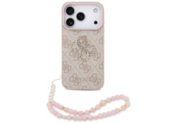 Étui Guess 4G Strap 4G Classic Logo pour   iPhone 17 Pro rose GUHCP17LP4GMGSP