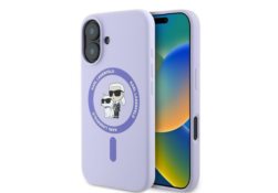 Karl Lagerfeld KLHMP16SSCMKCRHU iPhone16 6.1"" violet/purple hardcase Silicone Karl&Choupette Ring MagSafe KLHMP16SSCMKCRHU