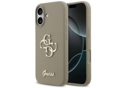 Étui Guess Silicone Big 4G Script pour     iPhone 17 marron GUHCP17SSC4GSMW