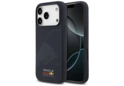 Étui Red Bull Silicone Single Bull Logo  MagSafe pour iPhone 17 Pro bleu marine RBHMP17L24SIOIBV