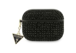 Étui Guess Rhinestone Triangle Charm pour  AirPods Pro 3 noir GUAP3HDGTPK