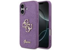 Étui Guess Fixed Glitter Big 4G pour       iPhone 17 liliowy GUHCP17SHG4SGL