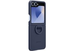 Étui Samsung EF-PF741TNEGWW Z Flip6 F741 / Z Flip7 FE bleu marine/navy Silicone Case with Ring EF-PF741TNEGWW