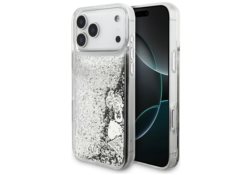 Étui Guess Liq. Glitter Charms pour iPhone 17 Pro Max argenté GUHCP17XGLHFLSI
