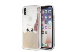 Karl Lagerfeld KLHCPXPABGNU iPhone Xróżowo-pourré/pink gold hard case Liquid Glitter KLHCPXPABGNU