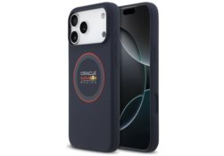 Étui Red Bull Silicone Red Ring MagSafe  pour iPhone 17 Pro Max bleu marine RBHMP17X24SIILVR
