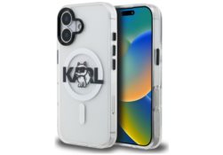 Étui Karl Lagerfeld IML Choupette Sketch Logo MagSafe pour iPhone 17 transparent KLHMP17SHGCHGKBT