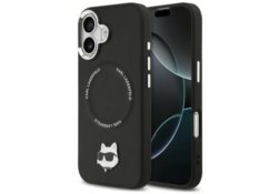 Étui Karl Lagerfeld Choupette Pin        MagSafe pour iPhone 17 noir KLHMP17SPSMLRCHK