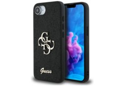 Étui Guess Fixed Glitter Big 4G pour       iPhone 16e / 17e noir GUHCPSE4HG4SGK