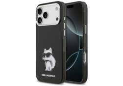 Étui Karl Lagerfeld IML Aquarelle        Choupette & Logo MagSafe pour iPhone 17 Pro Max noir KLHMP17XHMCHAQOK