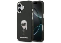 Étui Karl Lagerfeld IML Aquarelle Karl   & Logo MagSafe pour iPhone 17 noir KLHMP17SHMKIAQOK