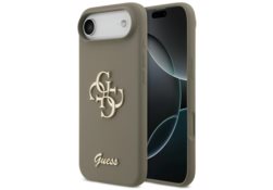 Étui Guess Silicone Big 4G Script pour     iPhone Air marron GUHCP17MSC4GSMW