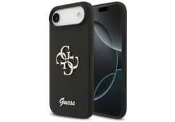Étui Guess Silicone Big 4G Script pour     iPhone Air noir GUHCP17MSC4GSMK