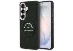 Étui Karl Lagerfeld Embossed Ring RSG    Logo MagSafe pour Samsung Galaxy S26 noir KLHMS26SPSKRSGEK
