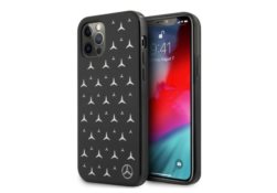 Mercedes MEHCP12MESPBK iPhone 12/12 Pro 6,1"" noir/black hardcase Silver Stars Pattern MEHCP12MESPBK